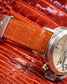 Bespoke Watch Strap in Orange Crocodile