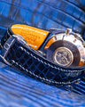 Bespoke Watch Strap in Electric Blue Crocodile