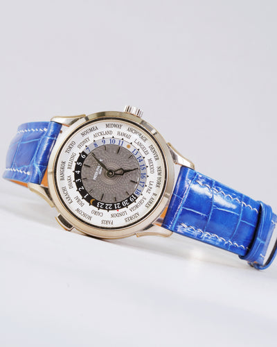 Bespoke Watch Strap in Blue Crocodile