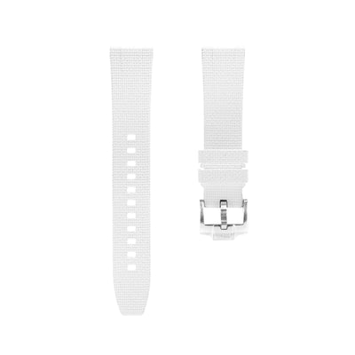 Frosted White Universal Rubber Strap