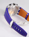 Bespoke Watch Strap in Electric Blue Crocodile