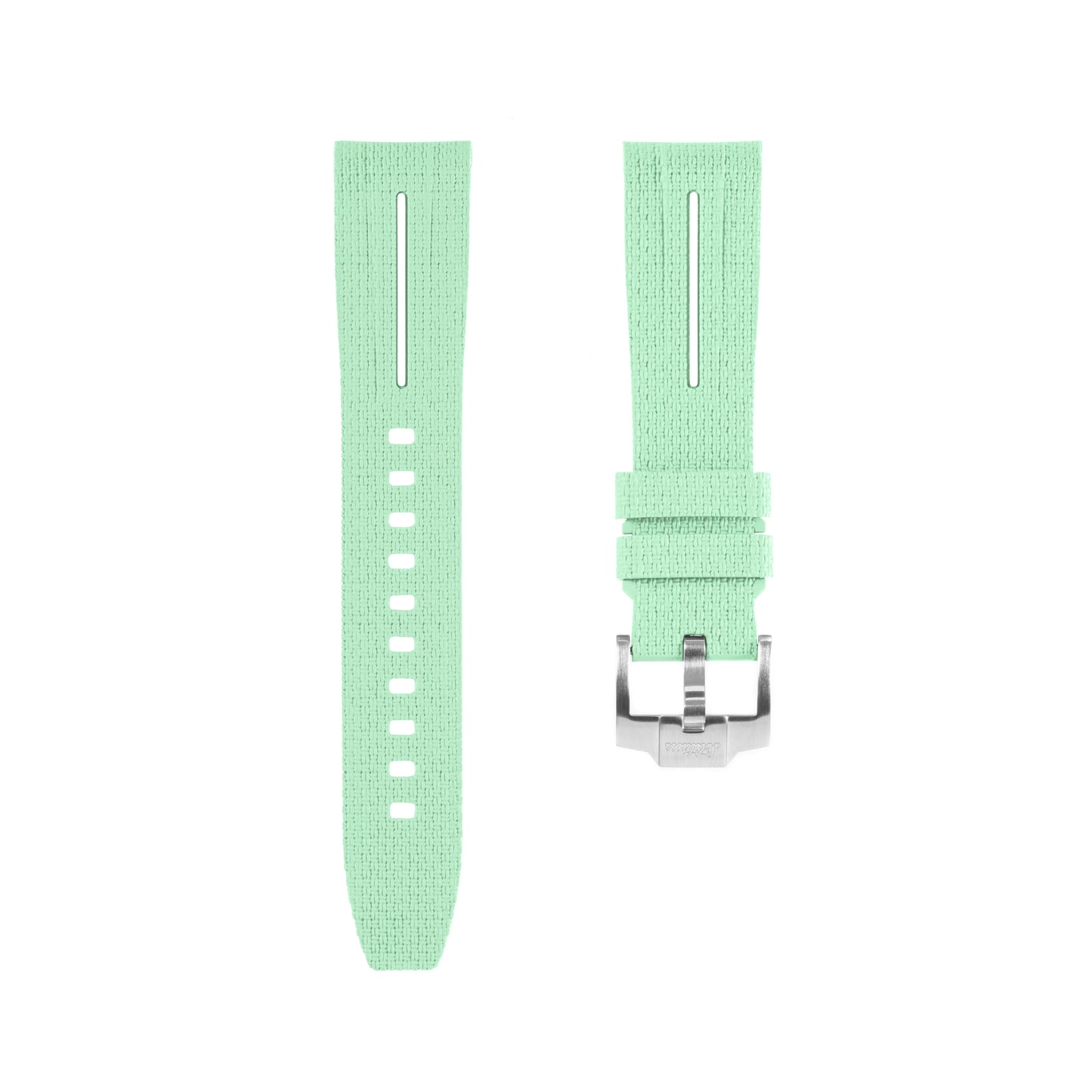 Solitaire Avocado Green Rubber Strap for Omega