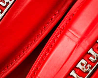 Bespoke Key Fob Covers in Ferrari Red Crocodile & Nappa