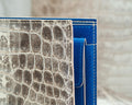 Bespoke Bifold Wallet in Natural Himalayan Crocodile