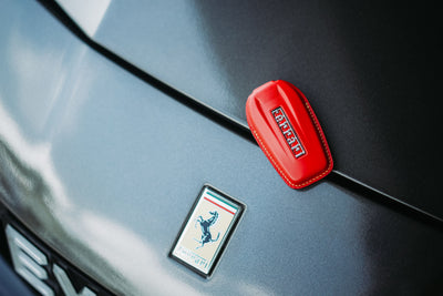 Bespoke Key Fob Cover in Ferrari Red Nappa