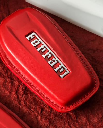 Bespoke Key Fob Covers in Ferrari Red Nappa