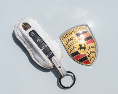 Bespoke Key Fob in Natural Himalayan Crocodile