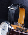 Bespoke Watch Straps in Black Epsom & Chocolate Brown Crocodile