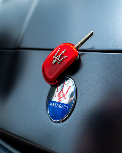 Bespoke Key Fob Cover in Ferrari Red Crocodile