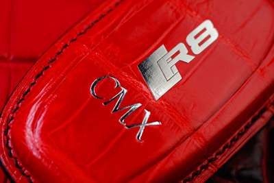 Bespoke Key Fob Cover in Ferrari Red Crocodile