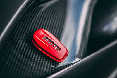 Bespoke Key Fob Cover in Ferrari Red Nappa