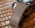 Bespoke Watch Strap in Taupe Chèvre