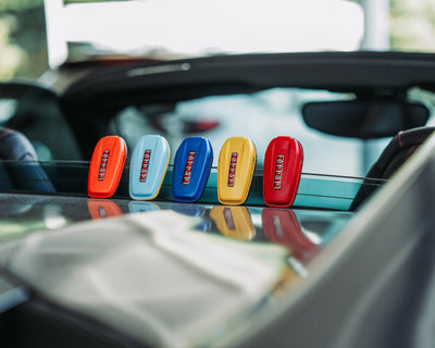 Bespoke Key Fob Cover in Ferrari Red Nappa