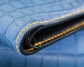 Bespoke Bifold Wallet in Baby Blue Himalayan Crocodile Leather