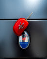 Bespoke Key Fob Cover in Ferrari Red Crocodile