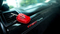 Bespoke Key Fob Cover in Ferrari Red Crocodile