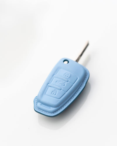 Bespoke Key Fob Covers in Baby Blue & Baby Pink Nappa