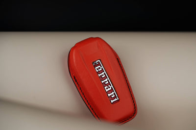 Bespoke Key Fob Cover in Ferrari Red Nappa