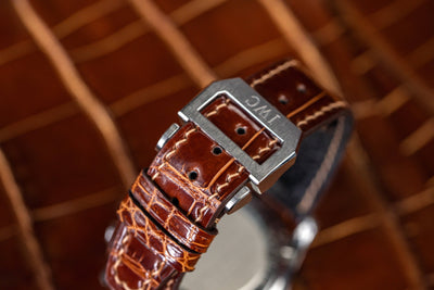 Bespoke Watch Strap in Brown Crocodile