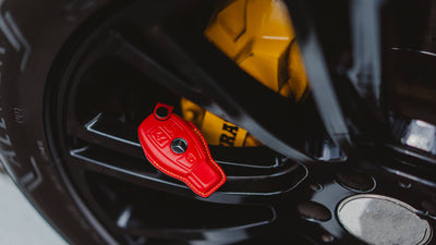 Bespoke Key Fob Cover in Ferrari Red Nappa