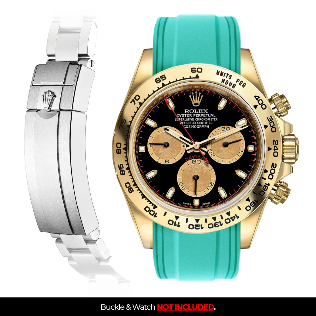 Solitaire Rubber strap for Rolex Daytona (Deployant Clasp)