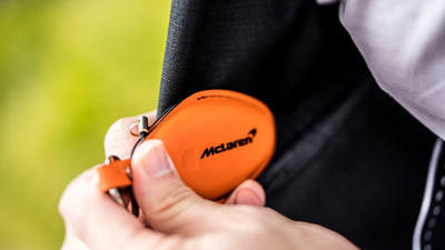 Bespoke Key Fob Cover in Orange Nappa