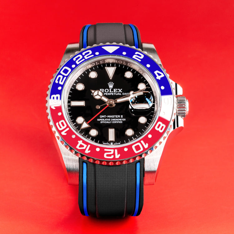 Rolex pepsi outlet rubber strap