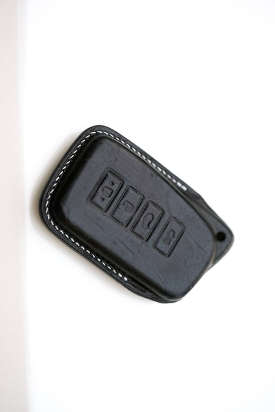 Bespoke Key Fob Cover in Black Crocodile