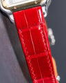 Bespoke Watch Strap in Blood Red Crocodile