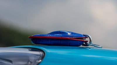 Bespoke Key Fob Cover in Electric Blue Crocodile