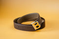 Bespoke Reversible Belt in Brown Togo & Etoupe Epsom