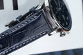 Bespoke Watch Strap in Navy Blue Crocodile