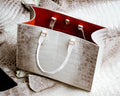 Bespoke hima crocodile handmade happy handbag HDHBCR04