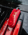 Bespoke Key Wrap in Red Crocodile