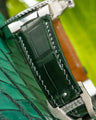 Bespoke Watch Strap in Hunter Green Crocodile