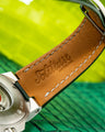 Bespoke Watch Strap in Hunter Green Crocodile