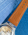 Bespoke Watch Strap in Baby Blue Himalayan Crocodile