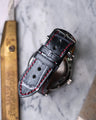 Bespoke Watch Strap in Black Silver Alligator