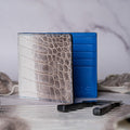 Bespoke Bifold Wallet in Natural Himalayan Crocodile Leather