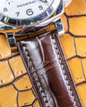 Bespoke Watch Strap in Dark Brown Crocodile