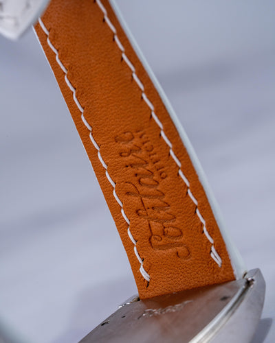 Bespoke Watch Strap in White Nappa