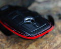 Bespoke Key Fob Cover in Jet Black Crocodile