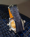 Bespoke Watch Strap in Navy Blue Chevre