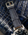 Bespoke Watch Strap in Navy Blue Chevre