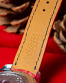 Bespoke Watch Strap in Red Himalayan Crocodile