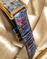 Bespoke Watch Strap in Multi-Purple Galaxy Crocodile