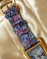 Bespoke Watch Strap in Multi-Purple Galaxy Crocodile