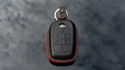 Bespoke Key Fob Cover in Black Nappa