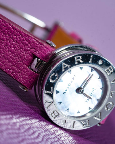 Bespoke Watch Strap in Purple Chevre