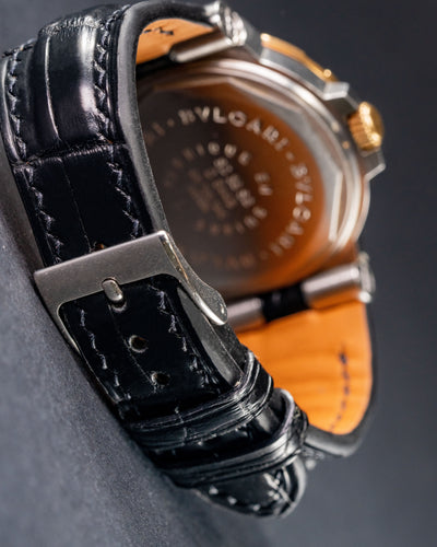 Bespoke Watch Strap in Black Crocodile